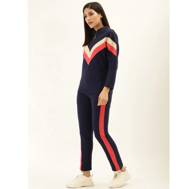 Elegant Women Fashion Athleisure Sports Track Suit