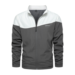 Men Casual Sports Jacket Full Zipper Cut