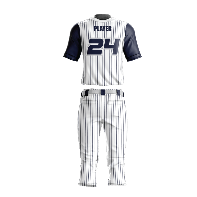 Sublimation printing baseball jersey round neck style