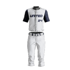 Basic stripe style baseball uniform