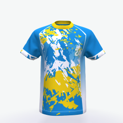 Sublimation printing baseball jersey round neck style