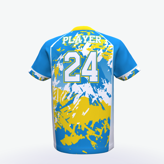 Sublimation printing baseball jersey round neck style