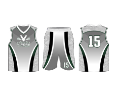 Grey fading color mens lacrosse jersey uniform lacrosse shorts