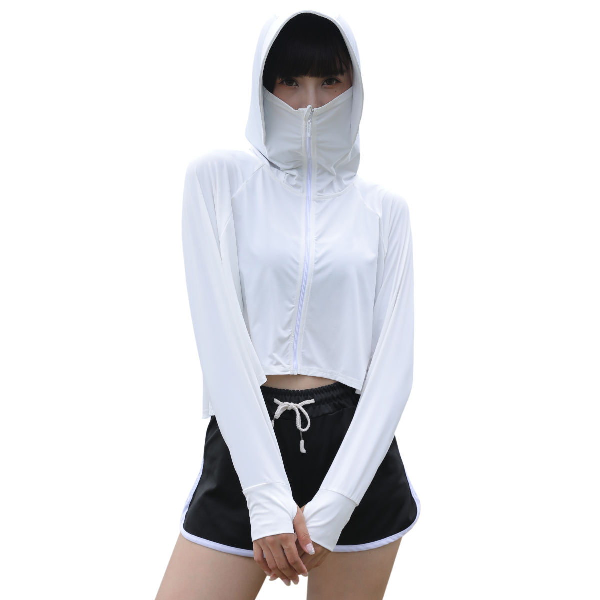 Women sun protective outdoor Jackets with hat