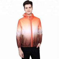UPF50+Mens hoodie zipped sun protective outdoor hoodied jacket