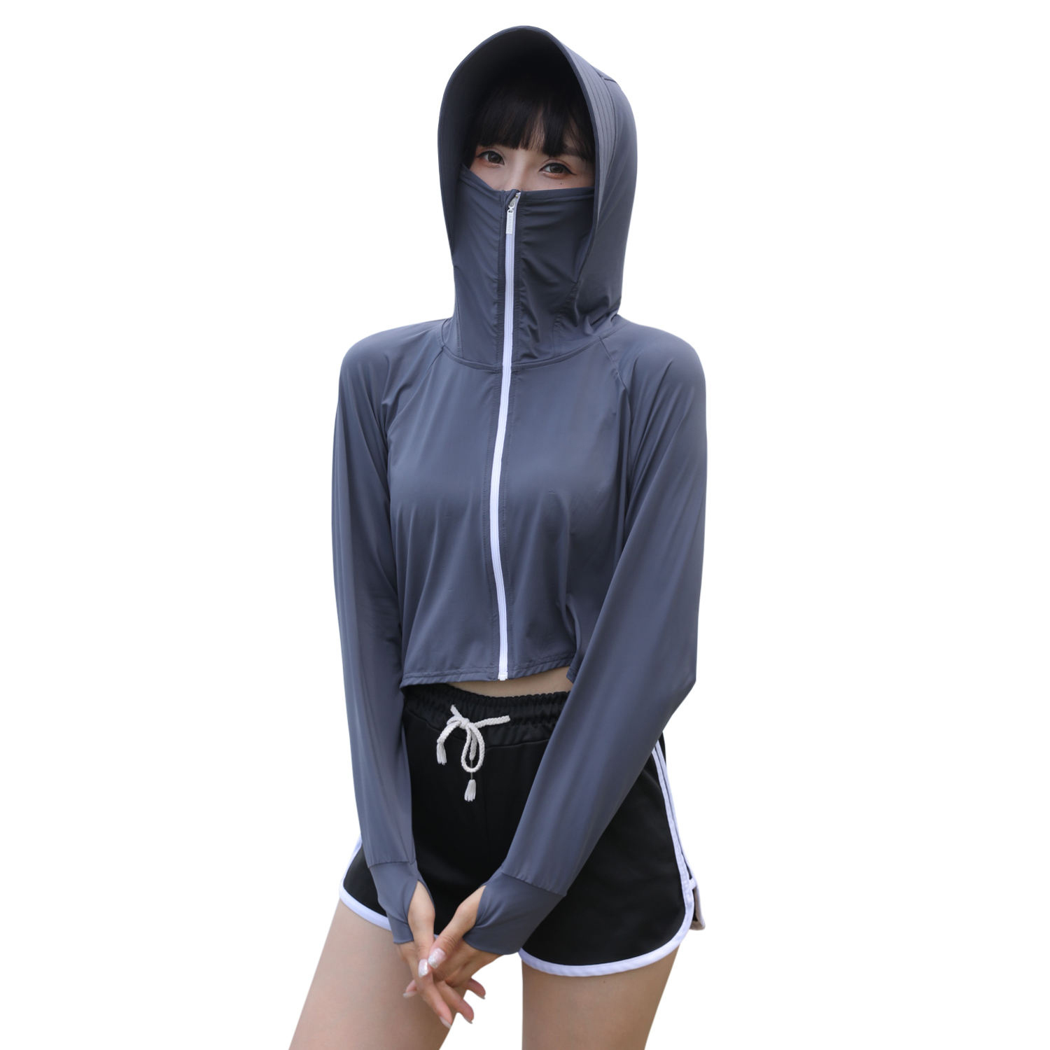 Women sun protective outdoor Jackets with hat