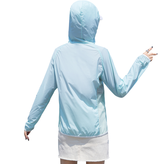 UPF50+Anti UV Clothing Women outdoor spf hoodied jackets