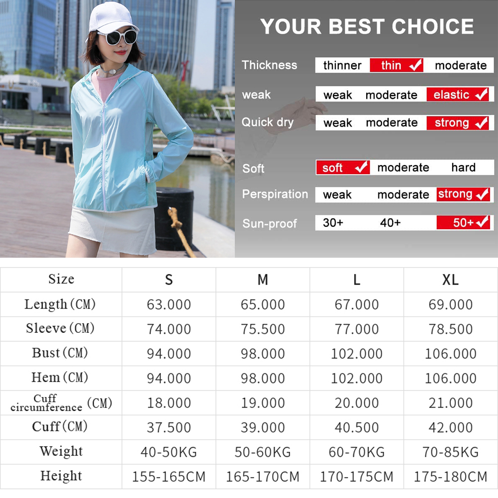 UPF50+Anti UV Clothing Women outdoor hoodied jackets