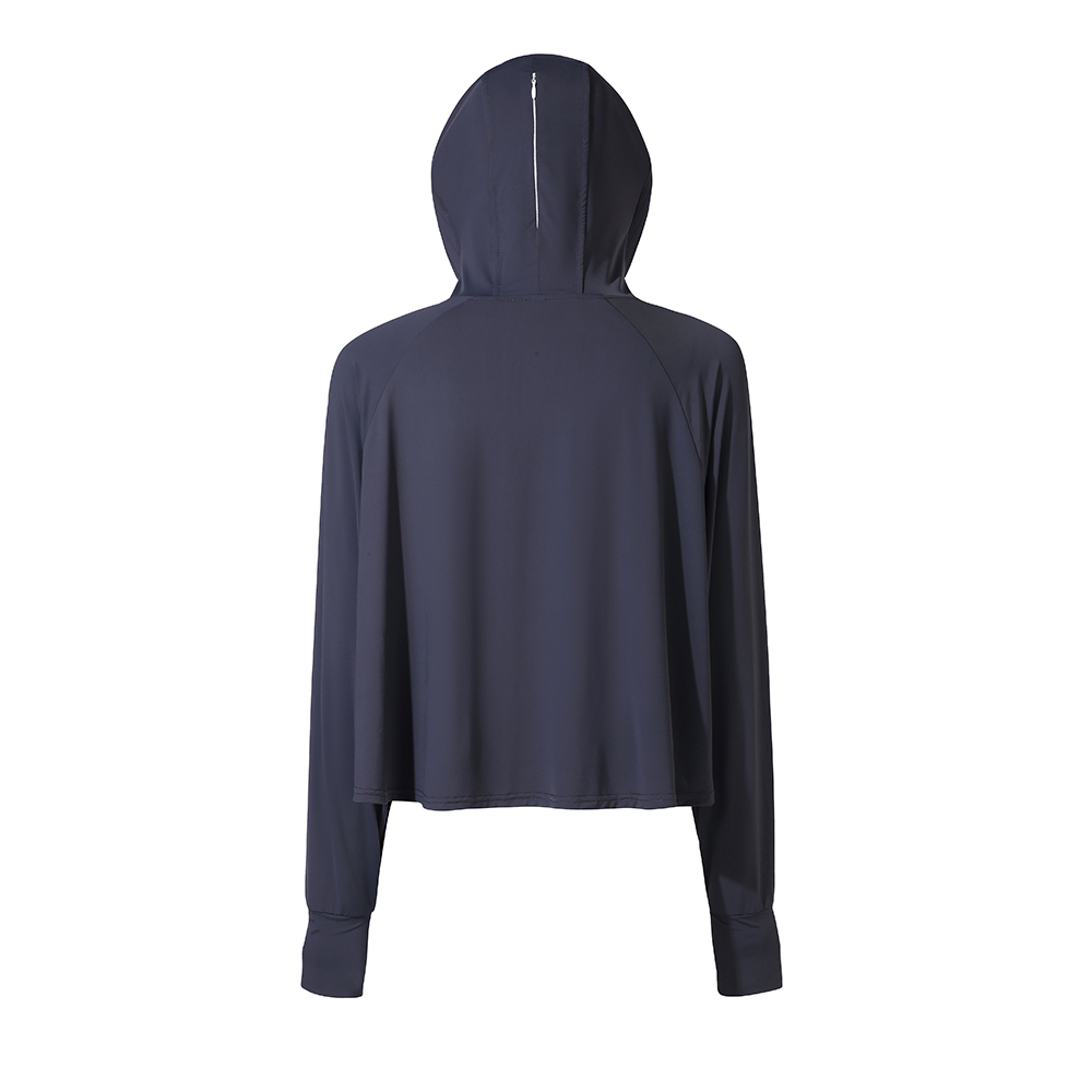 Women sun protective outdoor long sleeve hoodie upf50+