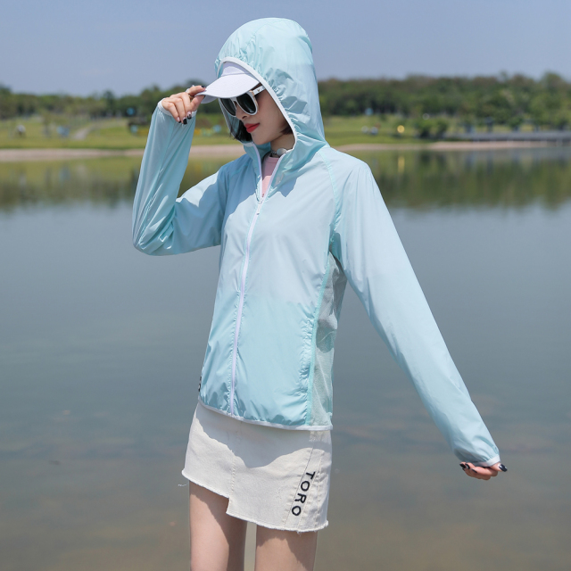 UPF50+Anti UV Clothing Women outdoor hoodied jackets