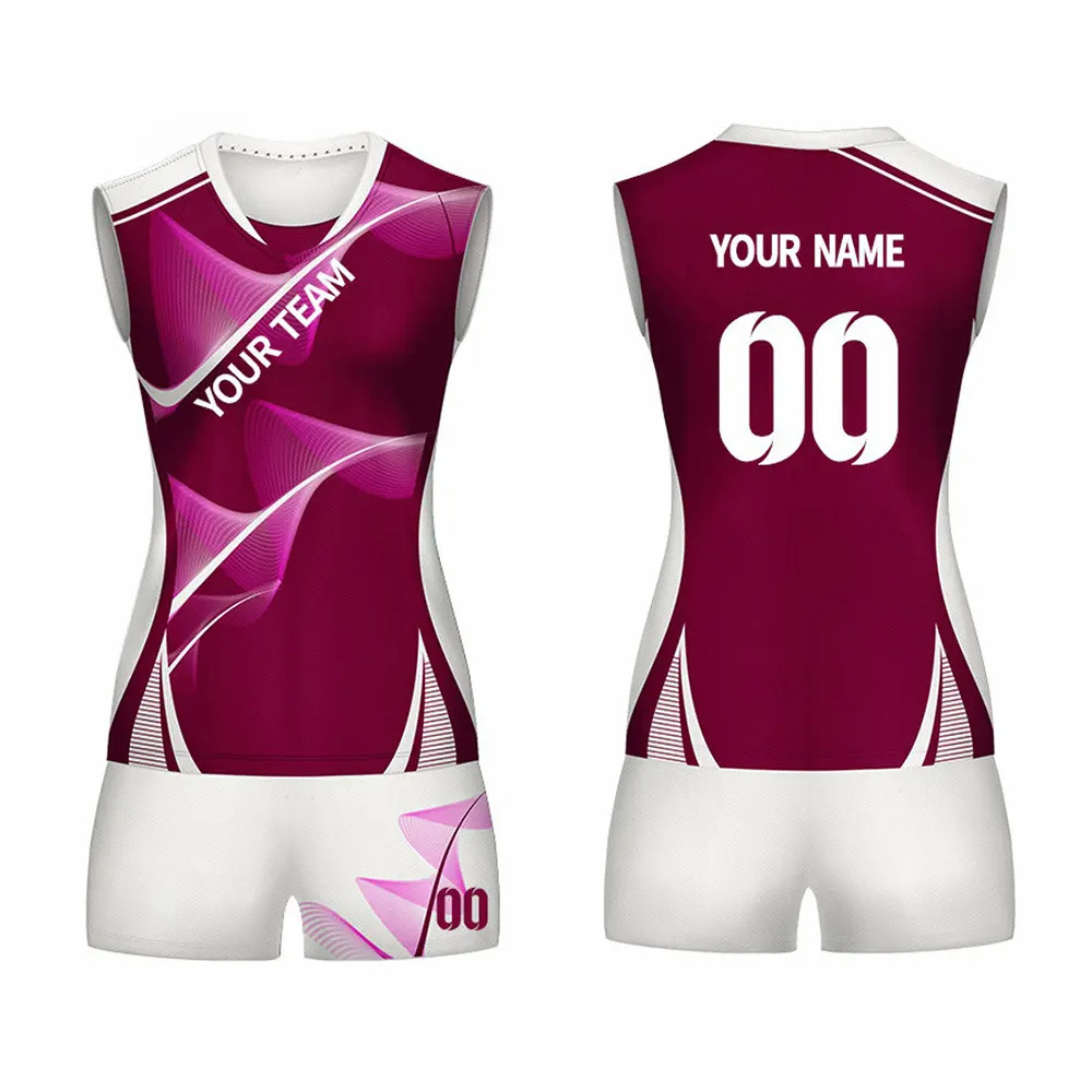 New Arrival Volleyball Wear Custom Full Sublimation Womens Girls Volleyball Uniform