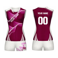 New Arrival Volleyball Wear Custom Full Sublimation Womens Girls Volleyball Uniform