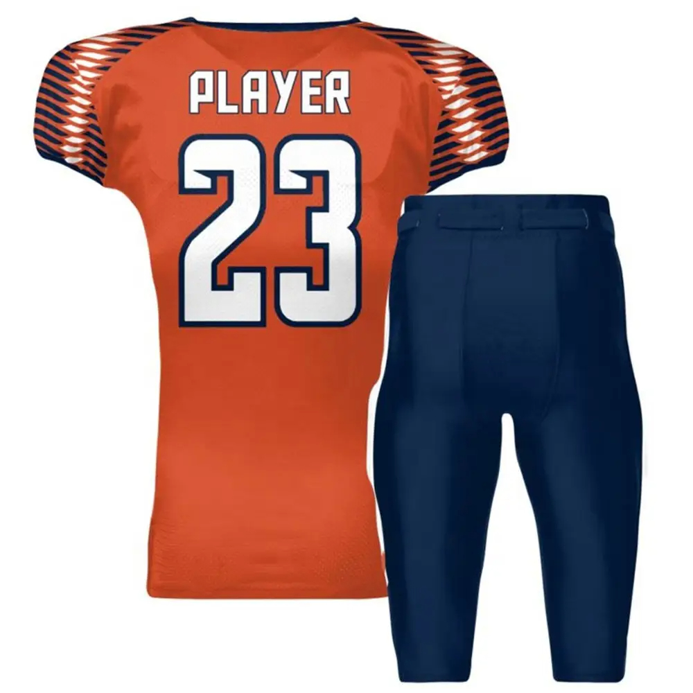 American football team jersey uniform