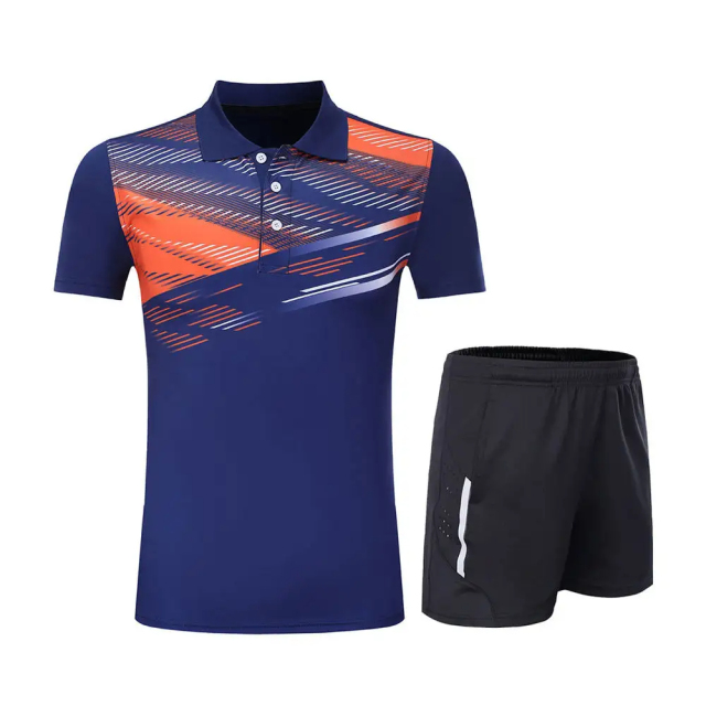 Volleyball Polo Shirt with Shorts Sublimate Sport Jersey Kits Volleyball Uniforms