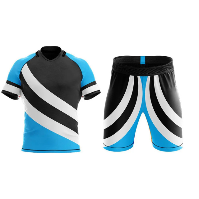 New Design Sublimation Rugby Uniforms Shirts and Shorts Customize Rugby Jersey