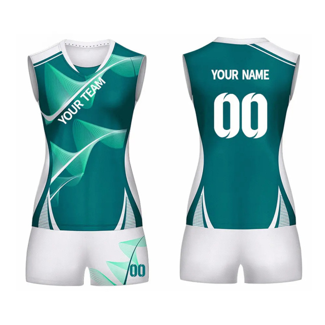New Arrival Volleyball Wear Custom Full Sublimation Womens Girls Volleyball Uniform