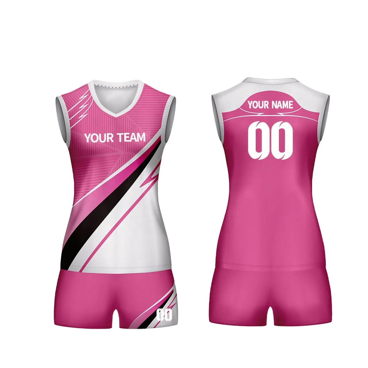 Women Girls Volleyball Jersey Custom Designed Lightweight Full Sublimated Volleyball Uniform