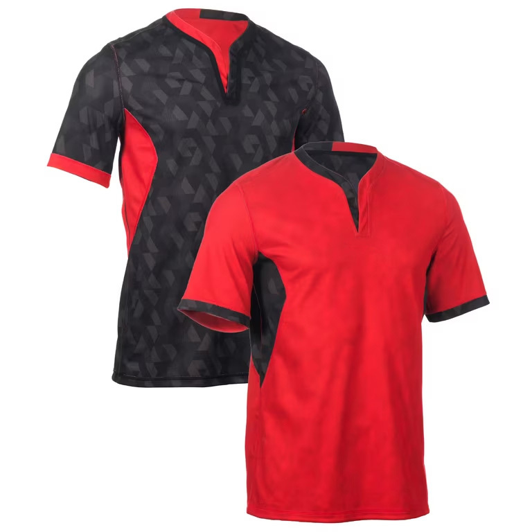 Reversible Rugby Jersey Short Sleeve Rygby Shirt Adults