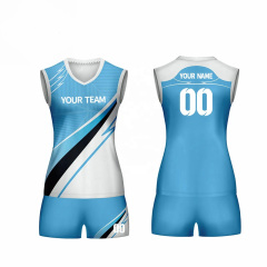 Women Girls Volleyball Jersey Custom Designed Lightweight Full Sublimated Volleyball Uniform