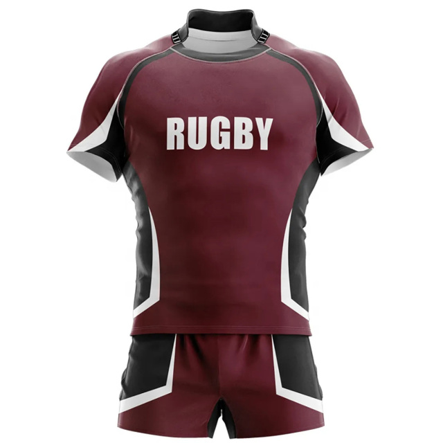 Rugby Uniform Sets Rugby Jersey Quick Dry Customized Sublimation Logo Rugby Uniform