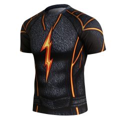 Short Sleeve Compression Training Rash Guard for MMA BJJ Wrestling
