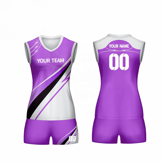 Women Girls Volleyball Jersey Custom Designed Lightweight Full Sublimated Volleyball Uniform