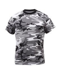Camo T-Shirt Regular Fit Crew Neck Shirt Short Sleeve T-Shirt