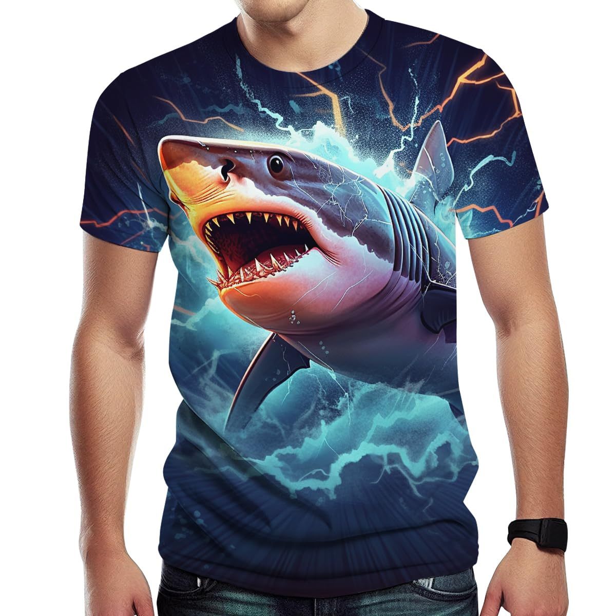 T-Shirt 3D Print Colorful Pattern Animal Graphic T-Shirt Fashion Short Sleeve Shirts