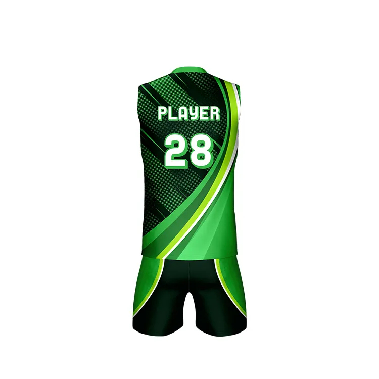Custom Printed Volleyball Jersey Sublimation Sportswear Volleyball Uniform for Men Women