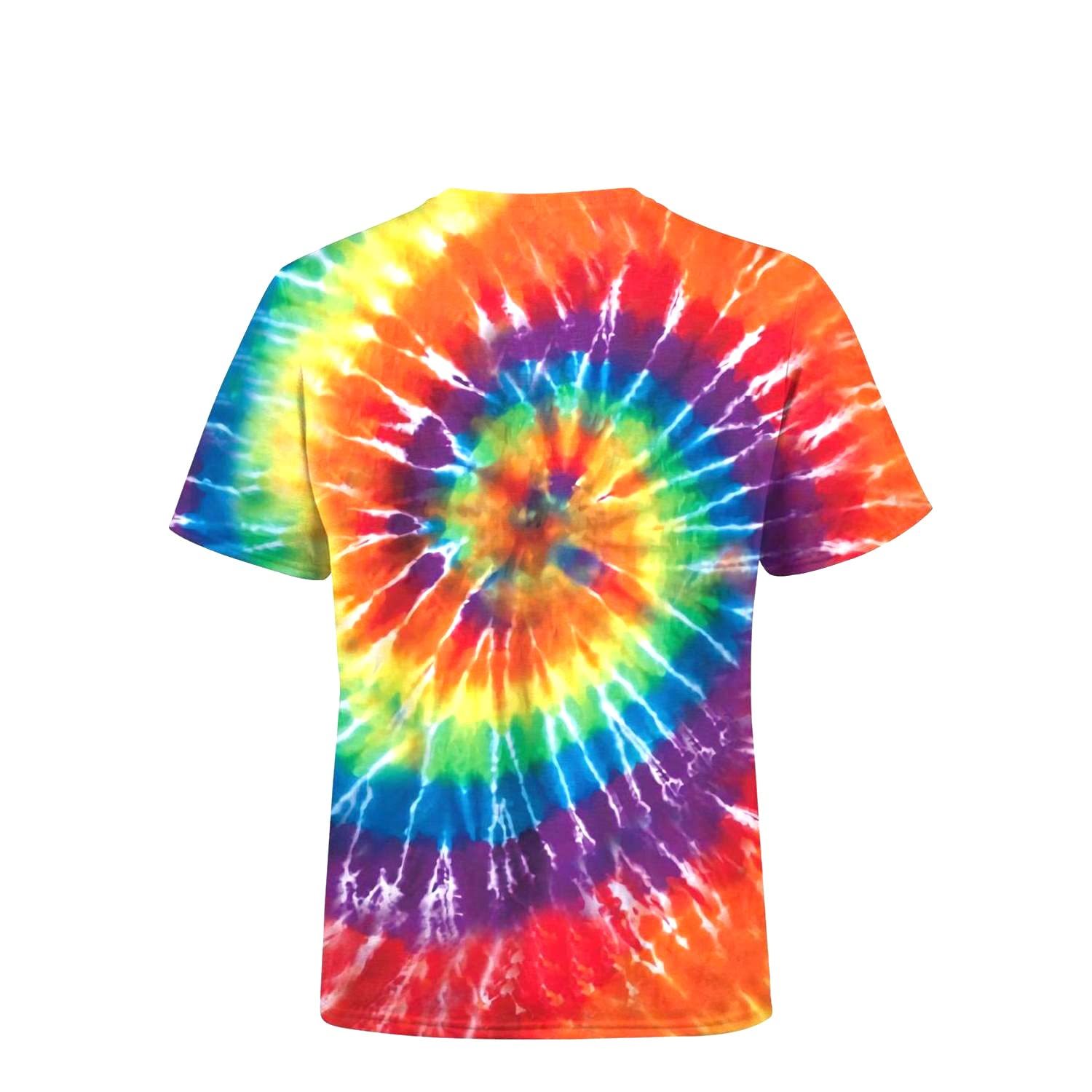 Tie Dye Shirts for Men Women Short Sleeve Tie Dye T-Shirts
