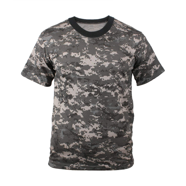 Camo T-Shirt Regular Fit Crew Neck Shirt Short Sleeve T-Shirt