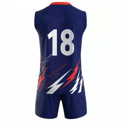 Sleeveless Volleyball Jersey Custom Sublimation Quick Dry Volleyball Uniform Teamwear