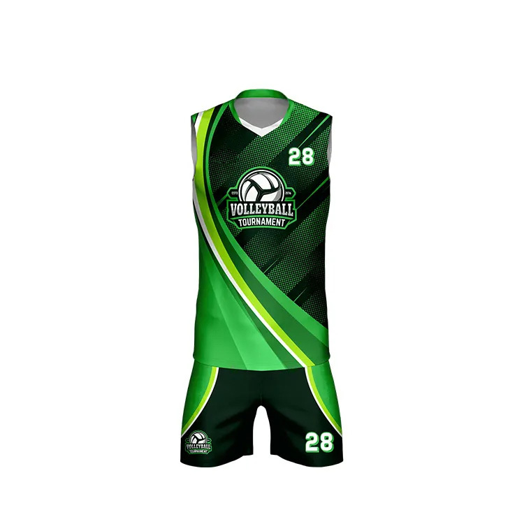 Custom Printed Volleyball Jersey Sublimation Sportswear Volleyball Uniform for Men Women