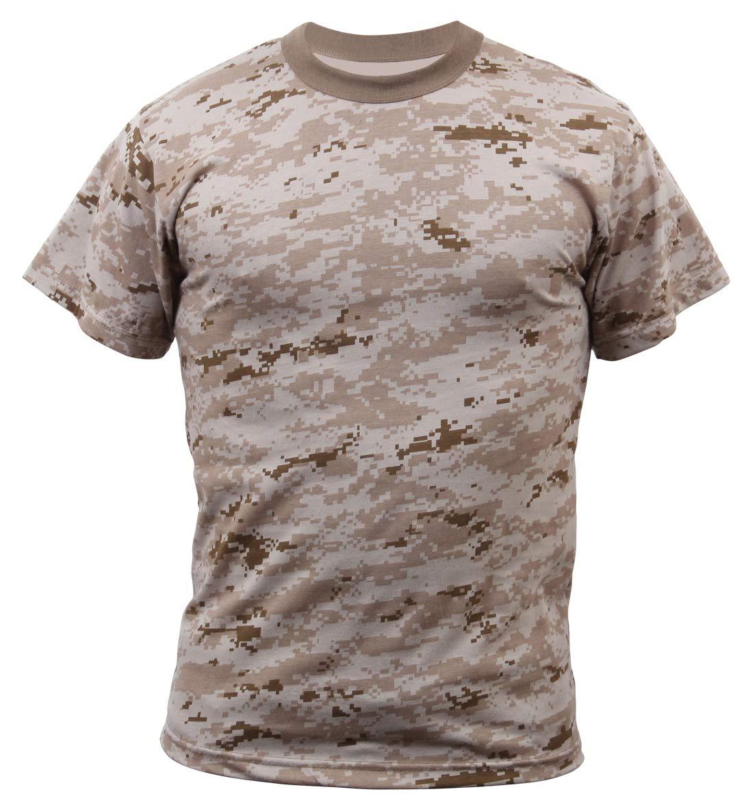 Camo T-Shirt Regular Fit Crew Neck Shirt Short Sleeve T-Shirt