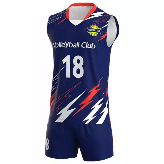 Sleeveless Volleyball Jersey Custom Sublimation Quick Dry Volleyball Uniform Teamwear