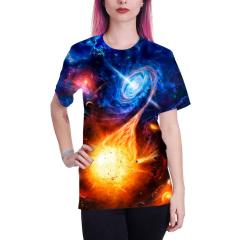 T-Shirt 3D Print Colorful Pattern Graphic Tees Short Sleeve