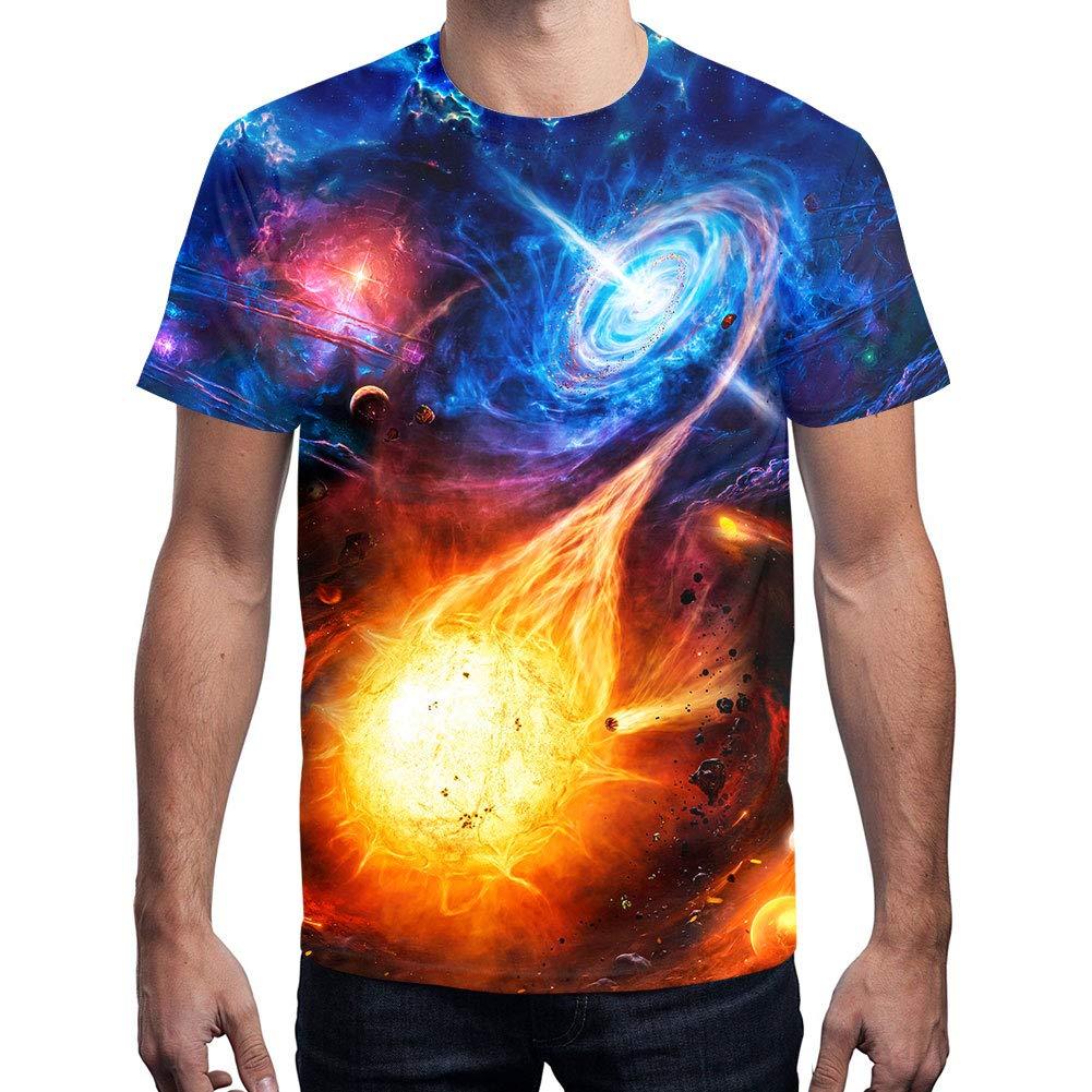 T-Shirt 3D Print Colorful Pattern Graphic Tees Short Sleeve