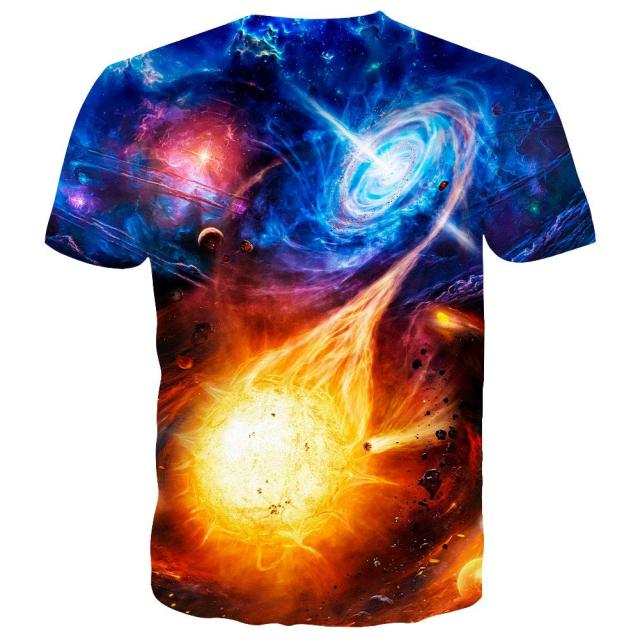 T-Shirt 3D Print Colorful Pattern Graphic Tees Short Sleeve