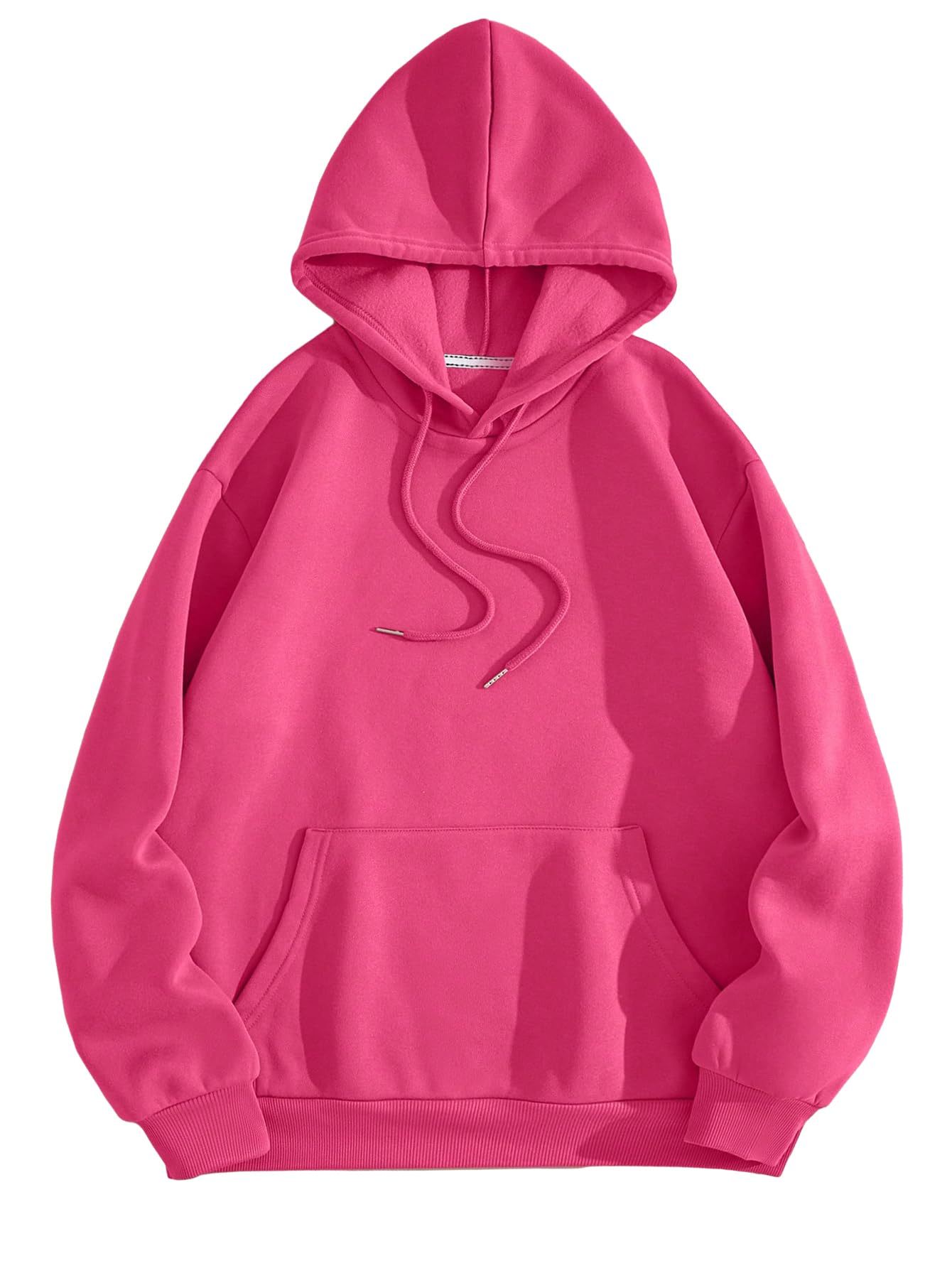 Women's Hoodie Long Sleeve Basic Pullover Sweatshirt with Kangaroo Pockets