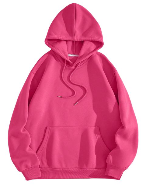 Women's Hoodie Long Sleeve Basic Pullover Sweatshirt with Kangaroo Pockets