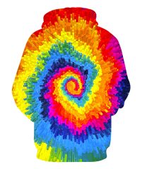 Unisex Tie Dye Hooded Sweatshirt with Pocket Long Sleeve Hoodie