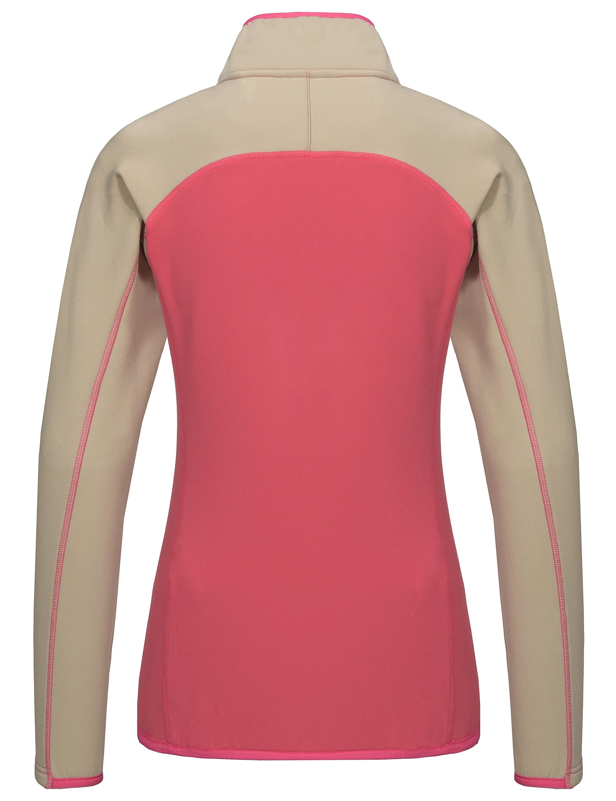 Women Lightweight Warm Stretch Golf Jacket Full Zip Thumbhole Track Jacket