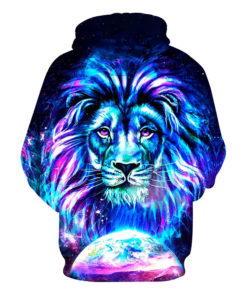 3D Print Hoodie for Men Women Graphic Hooded Sweatsweatshirt With Kanga Pocket