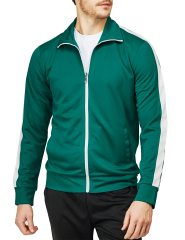 Casual Lightweight Track Jacket Men's Full Zip Long Sleeve Outwear Running Hiking Jacket