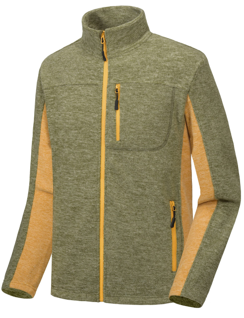 Men Winter Warm Polar Fleece Golf Jacket Lightweight Thermal Hiking Running Travel Jacket