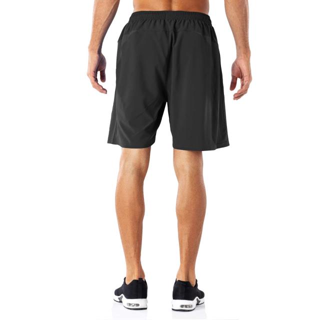 Men's Casual Sports Quick Dry Workout Running Gym Training Shorts with Zipper Pockets