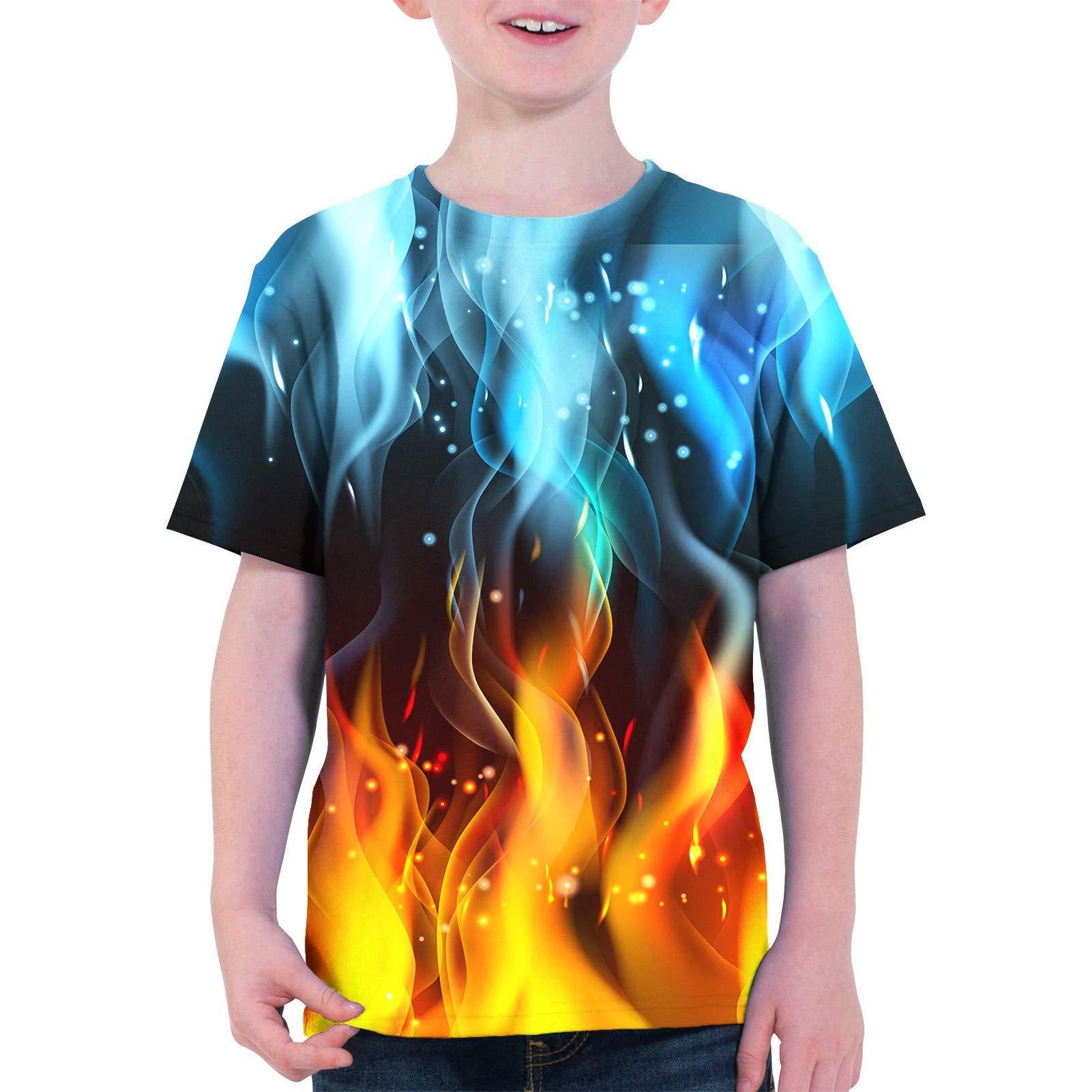 T-Shirt 3D Print Colorful Pattern Graphic Tees Shirt Short Sleeve for Adults Youth