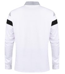 Long Sleeve Polo Shirt 1_4 Zip Casual Slim Fit Lapel Neck Basic Designed Shirt
