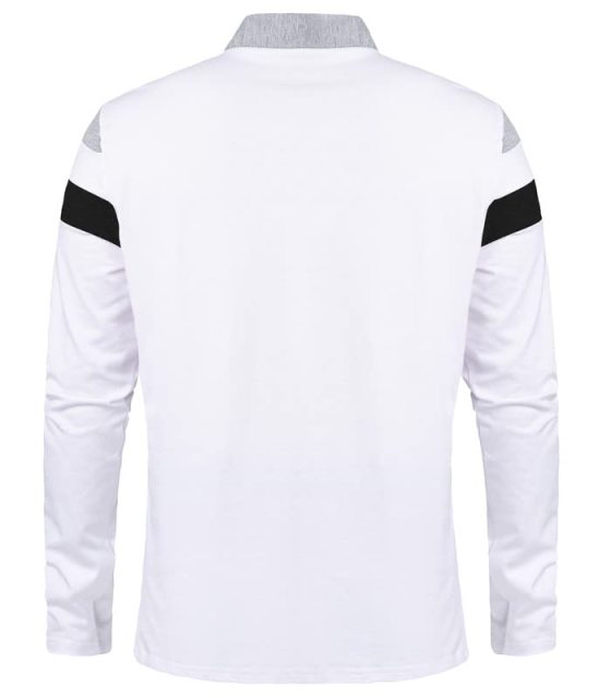 Long Sleeve Polo Shirt 1_4 Zip Casual Slim Fit Lapel Neck Basic Designed Shirt