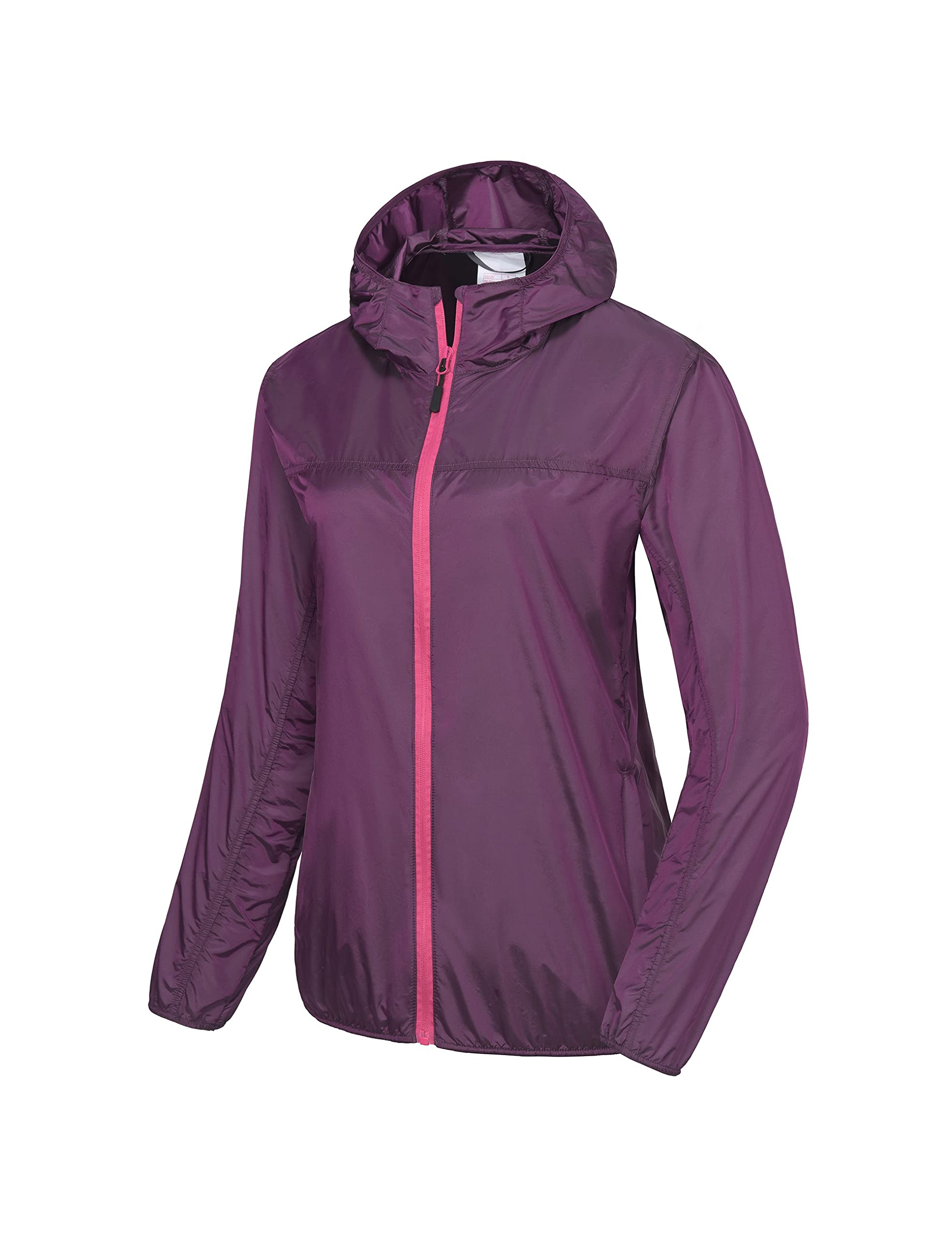 Windbreaker Jacket Lightweight Water Resistant Jacket with Hood for Cycling Camping